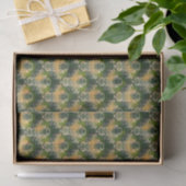 Vintag-grünes Blumenmuster St Patrick Tis Seidenpapier (Geschenk)
