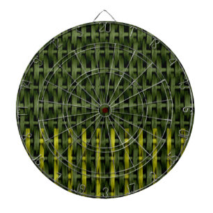 Vintag-grünes Korbkunstdesign 2 Dartscheibe