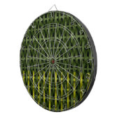Vintag-grünes Korbkunstdesign 2 Dartscheibe (Vorderseite rechts)