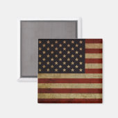 Vintag Grunge American Flag Magnet (Vorderseite/Rückseite)