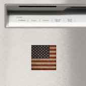 Vintag Grunge American Flag Magnet (In Situ (Geschirrspüler))