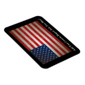 Vintag Grunge American Flag Patriotic Design Magnet (Rechte Seite)