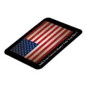 Vintag Grunge American Flag Patriotic Design Magnet (Linke Seite)