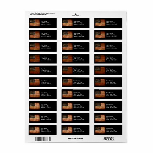 Vintag Grunge Patriotic USA Flag (Vorne)