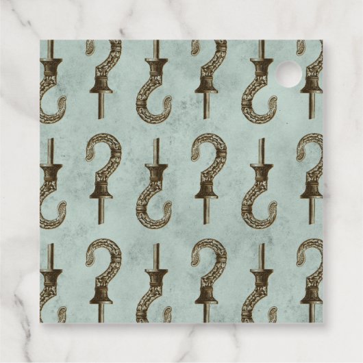 Vintag Grunge Pirate Geschenkanhänger (Rückseite)