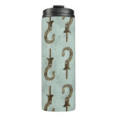 Vintag Grunge Pirate Thermosbecher (Vorderseite)