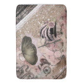 Vintag Grunge Steampunk Glam Viktorianisch Hat Badematte (Vorderseite Vertikal)