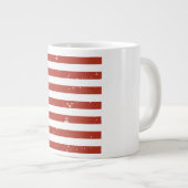 Vintag Grunge Style American Flag Jumbo Tasse (Vorderseite Rechts)