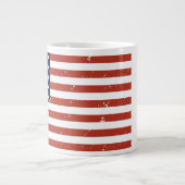 Vintag Grunge Style American Flag Jumbo Tasse (Vorderseite)