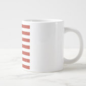 Vintag Grunge Style American Flag Jumbo Tasse (Rechts)