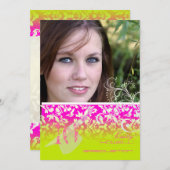 Vintag/Grunge/Wirbel/Damast/Abschlüsse Einladung (Vorne/Hinten)