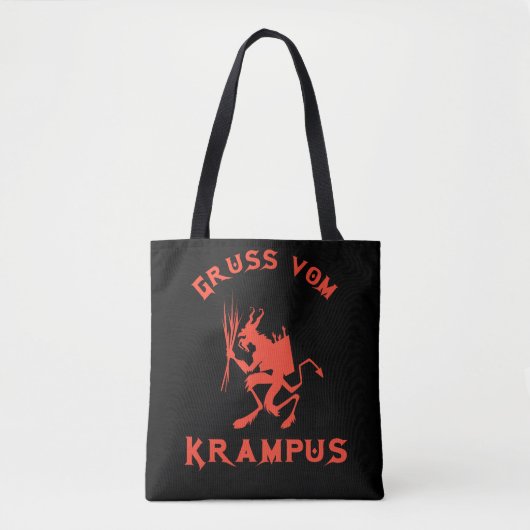 Vintag Gruss vom Krampus Tasche (Vorderseite)