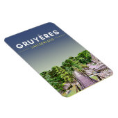 Vintag Gruyeres Schweiz Reisen Magnet (Rechte Seite)