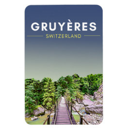 Vintag Gruyeres Schweiz Reisen Magnet