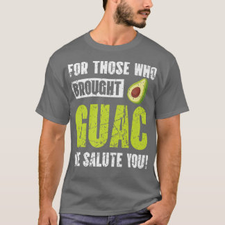 Vintag Guacamole Classic Rock Music Pun Avocado G T-Shirt