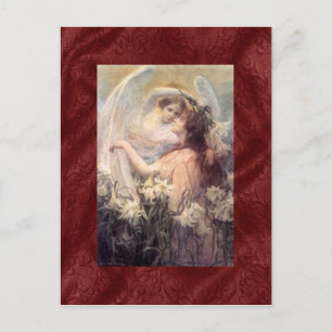 Vintag Guardian Angel Postcard Postkarte