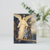 Vintag Guardian Angel Postcard Postkarte (Stehend Vorderseite)