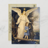 Vintag Guardian Angel Postcard Postkarte (Vorne/Hinten)