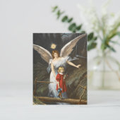 Vintag Guardian Angel Postcard Postkarte (Stehend Vorderseite)