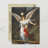Vintag Guardian Angel Postcard Postkarte (Vorne/Hinten)