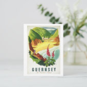 Vintag Guernsey Die Sunshine Island Postkarte (Stehend Vorderseite)