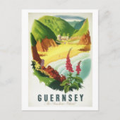 Vintag Guernsey Die Sunshine Island Postkarte (Vorderseite)