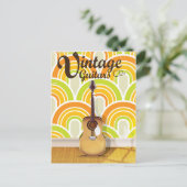 Vintag Guitar Co. Postkarte (Stehend Vorderseite)