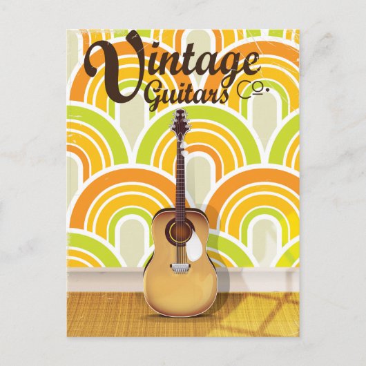 Vintag Guitar Co. Postkarte (Vorderseite)