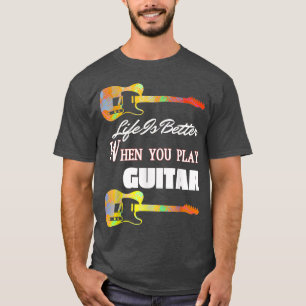 Vintag Guitar Gitarrist Lover Instrument Electric T-Shirt