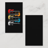 Vintag Guitar Player Geschenk für Gitarrist Visitenkarte (Vorne/Hinten)