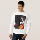 Vintag Guitar Silhouette Sweatshirt - Music Lover (Vorne ganz)