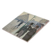 Vintag Gustave Caillebott Paris Street Rainy Day Fliese (Seite)