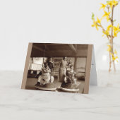 Vintag - Gute Freunde machen Ihr Leben besser, Karte (Gelbe Blume)