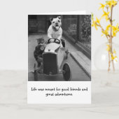 Vintag - gute Freunde und große Abenteuer, Karte (Gelbe Blume)