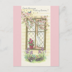 Vintag "Guten Morgen und gut werden" Postkarte