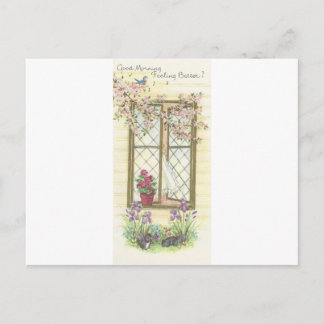 Vintag "Guten Morgen und gut werden" Postkarte