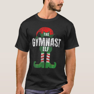 Vintag Gymnast Elf KostümMatching Familiengeschenk T-Shirt