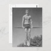 Vintag Gymnastikkarte Postkarte (Vorne/Hinten)