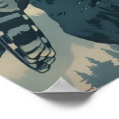 Vintag Gyrfalcon Illustration Poster (Ecke)