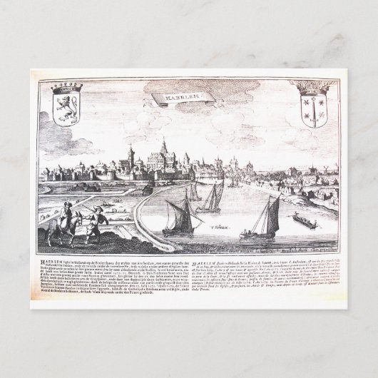 Vintag Haarlem Holland Postkarte (Vorderseite)
