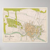 Vintag Haarlem Netherlands Map (1874) Poster (Vorne)