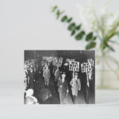 Vintag haben wir Bier-Protest Gewollt Postkarte (Stehend Vorderseite)