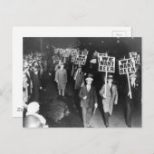 Vintag haben wir Bier-Protest Gewollt Postkarte (Vorne/Hinten)