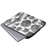 Vintag Haeckel Bats Laptopschutzhülle (Vorne Knopf)