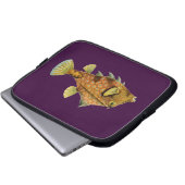 Vintag Haeckel Fish Laptopschutzhülle (Vorne Knopf)