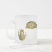 Vintag Haeckel Fish Mattglastasse (Links)