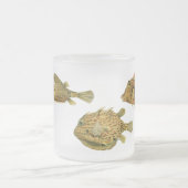 Vintag Haeckel Fish Mattglastasse (Mittel)