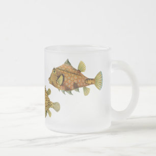 Vintag Haeckel Fish Mattglastasse