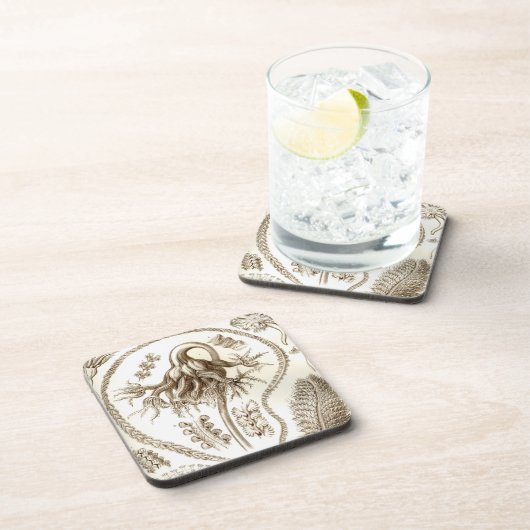 Vintag Haeckel Getränkeuntersetzer (Rechte Seite)