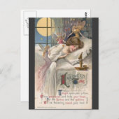 Vintag-halb-weibliche-Feen-Postkarte Postkarte (Vorne/Hinten)